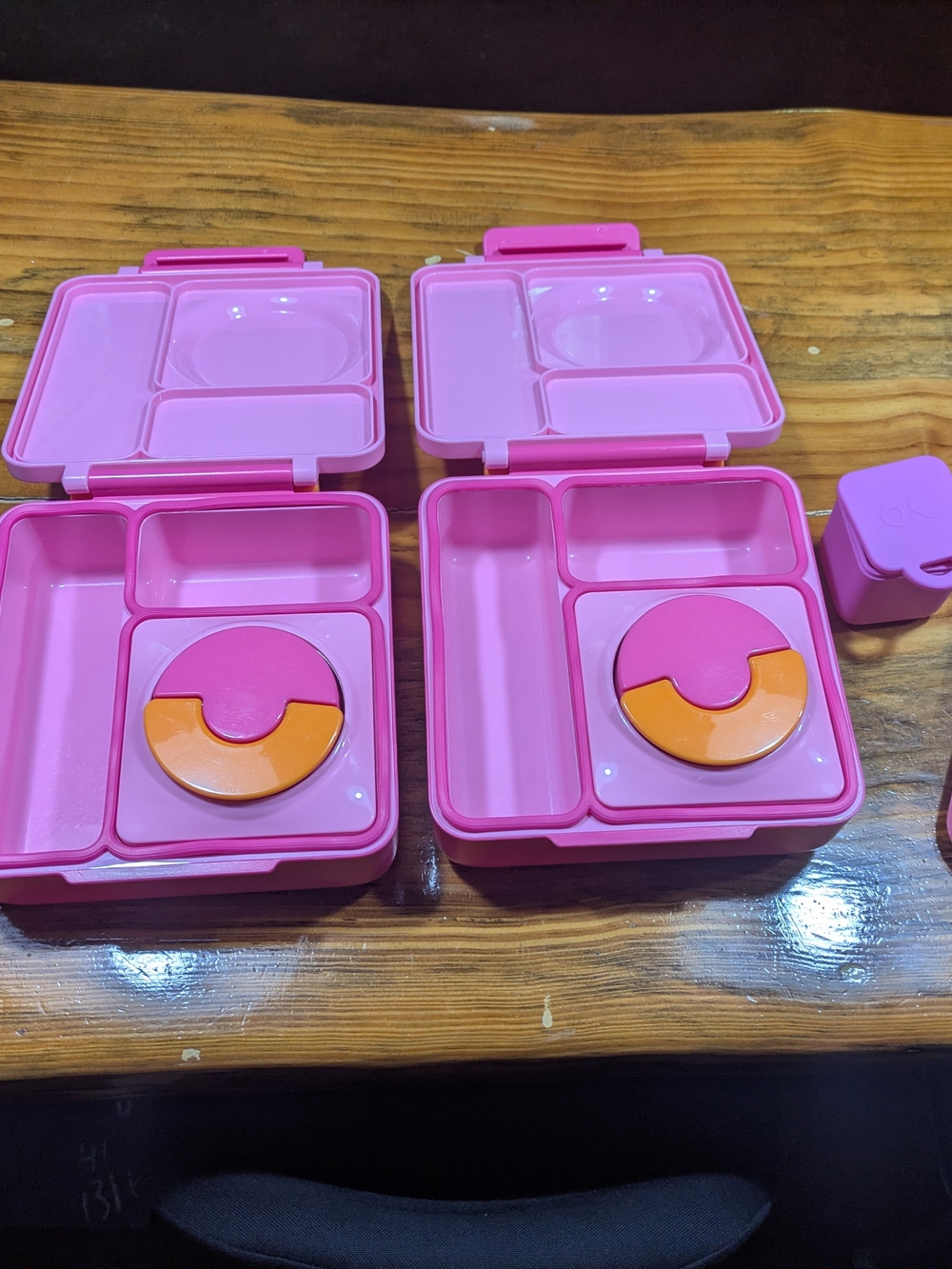 OmieBox Bento Lunch Box Bundle – 2 Boxes + Accessories – Excellent Condition